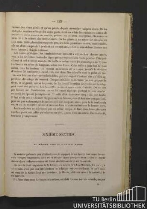 Sixième Section. Du mûrier noir ou a fruits noirs.