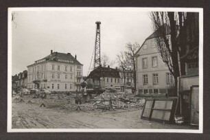 Abriss an der Weinbergstraße. Detmold. heute Paulinenstraße