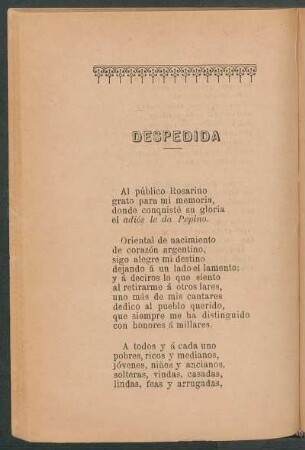 Despedida
