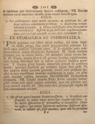 Ex hydraulica et hydrostatica.