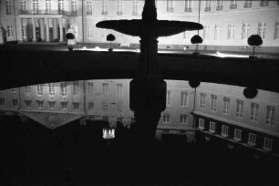 Abendstimmung beim Karlsruher Schloss