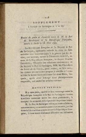 Supplement à l'article de Sardaigne p. 1 - 25.