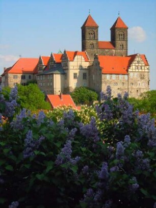 Quedlinburg - Stiftskirche : Stiftskirche vom Münzenberg, aufgenommen am 30. April 2014 in Quedlinburg. Foto Uwe Gerig