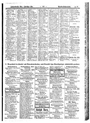 C. Verzeichniß der Handel= und Gewerbetreibenden, nach Erwerbs= bezw. Berufszweigen alphabetisch geordnet