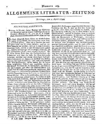 Beispielsammlung zur Theorie und Literatur der schönen Wissenschaften. Hrsg. v. J. J. Eschenburg. Bd 8. Abt. 1. Berlin, Stettin: Nicolai 1794