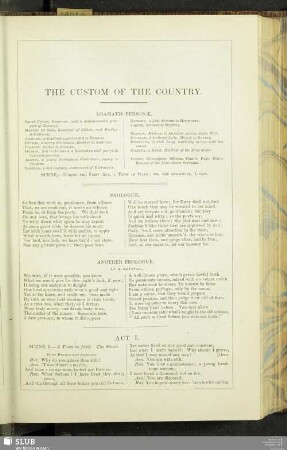 The Custom Of The Country