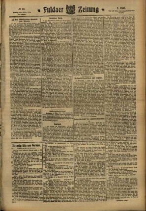 Zweite Ausgabe vom Montag, den 06. März 1911.