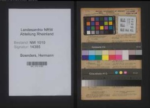 Entnazifizierung Hermann Boenders , geb. 24.07.1903 (Arbeiter)