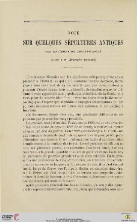 N.S. 7.1863: Note sur quelques sépultures antiques des environs de Choisy-le-Roi