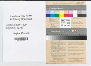Entnazifizierung Elsbeth Heyke, geb. 26.09.1897 (Verw.Gehilfin)