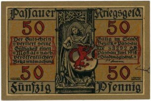 Geldschein / Notgeld, 50 Pfennig, 06.1918