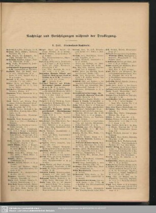 Nachträge und Berichtigungen während der Drucklegung
