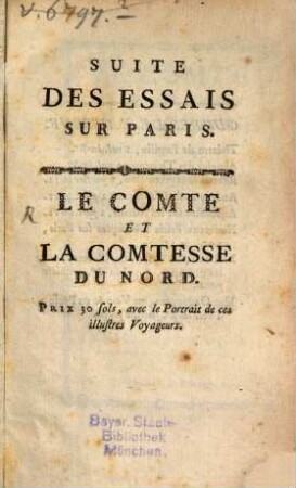 Le comte et la comtesse du Nord