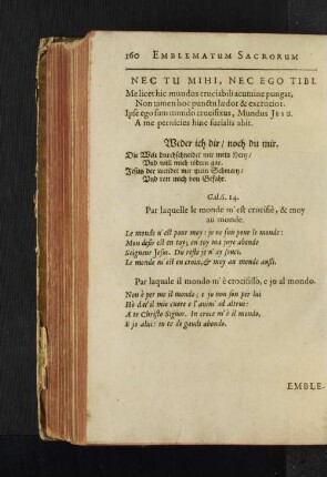 Nec Tu Mihi, Nec Ego Tibi.