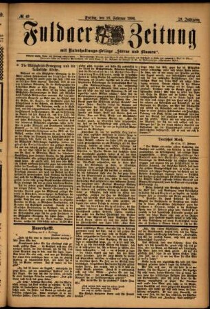 Ausgabe vom Freitag, den 28. Februar 1896.