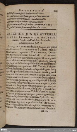 [De tribus conditionibus principis & magistratus boni, ex Aristotelis in politicis sententia, oratio una]