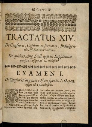1057-1067, Quaero I. Quis potest ferre Censuras? quid & ...