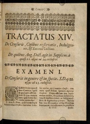 1057-1067, Quaero I. Quis potest ferre Censuras? quid & ...