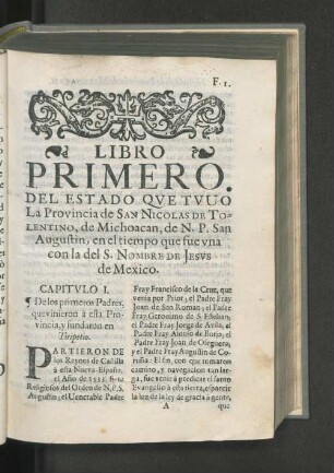 Libro primero