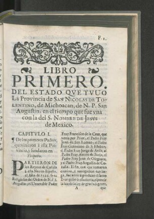 Libro primero