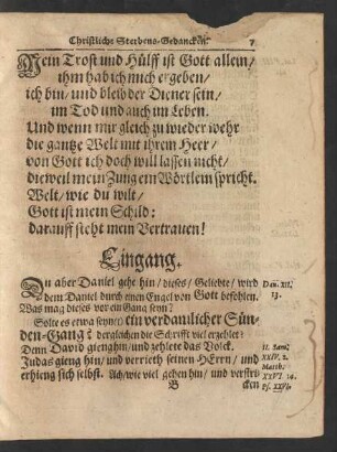 [Textus] Mein Trost und Hülff ist Gott allein/ ...