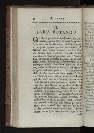 II. DVBIA BOTANICA.