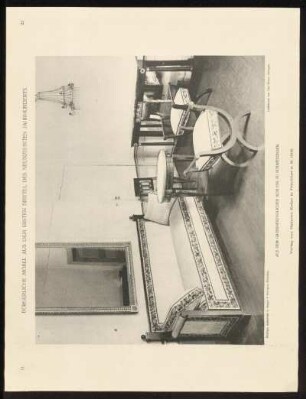 Taf. 23. Sitzmöbel mit gestickten Bezügen aus Schwetzingen.