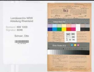 Entnazifizierung Otto Schoer, geb. 15.01.1880 (Beamter)