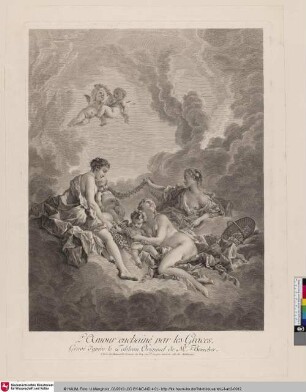 L'Amour enchainé par les Graces; [Amor von den Grazien gefesselt]