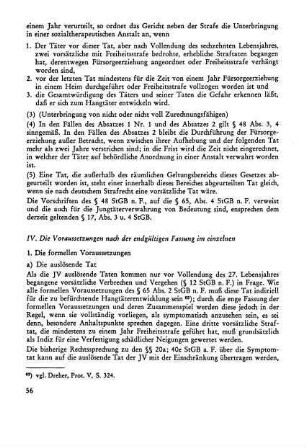a) Die auslösende Tat