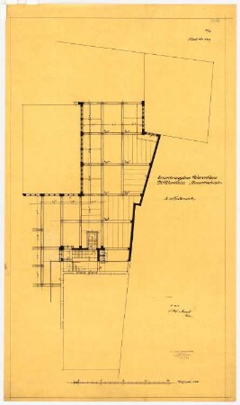 Warenhaus Wertheim, Rosenthaler Straße/Sophienstraße, Berlin 3. Bauabschnitt: Grundriss 4.OG, 1:100