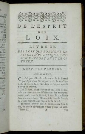 Livre XII. Des Loix Qui Forment La Liberté Politique Dans Son Rapport Avec Le Citoyen