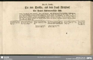 Die IX. Tabelle