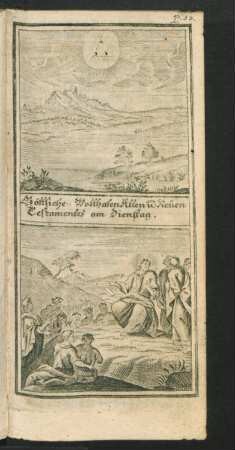 Göttliche Wolthaten Alten u. Neuen Testamentes am Dienstag