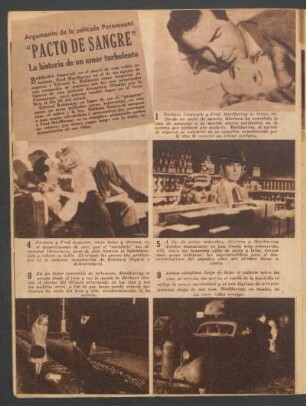Argumento de la película Paramount "Pacto de sangre" : La historia de un amor turbulento