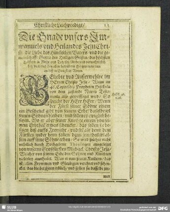 Leichenpredigt : Christliche Leichpredigt