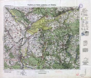 Reichskarte: Einheitsblatt 66 (1cm-Karte) Frankfurt a. d. O.-Küstrin-Landsberg a. d. W.-Zielenzig