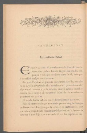 Capítulo LXXX - La noticia fatal