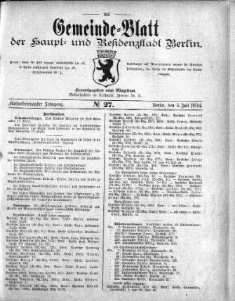 1904,27: No. 27, 3. Juli 1904