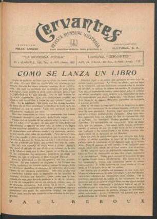 Como se lanza un libro.