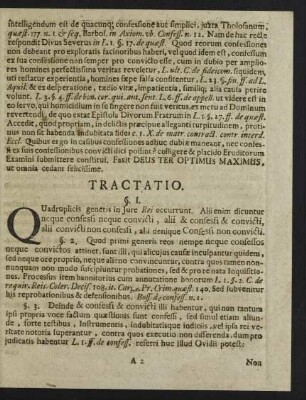 Tractatio.