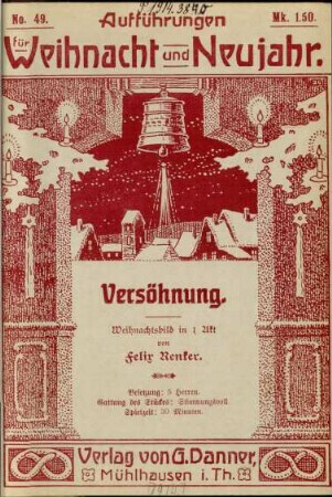 Versöhnung : Weihnachtsbild in 1 Akt