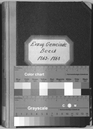 Evangelische Gemeinde Beeck: Taufen 1863 - 1868