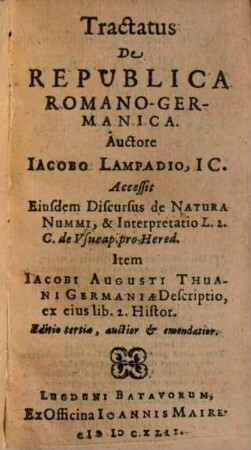 Tractatus De Republica Romano-Germanica