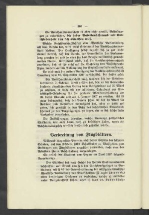 Verbreitung von Flugblättern