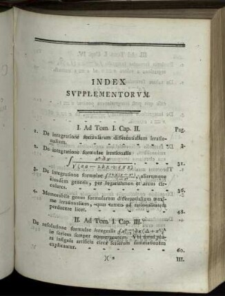 Index Supplementorum.