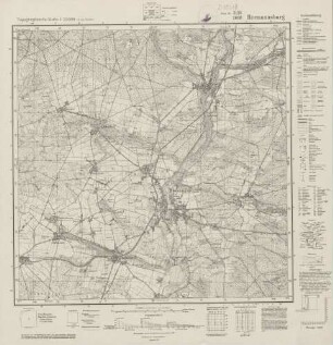 3126 (alte Nr.: 1603) Hermannsburg, Topographische Karte 1:125000 (4cm - Karte)