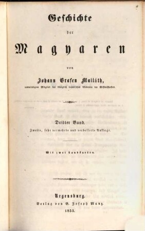 Geschichte der Magyaren. 3