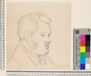 Bildnis Anton Winter, im Profil nach rechts blickend