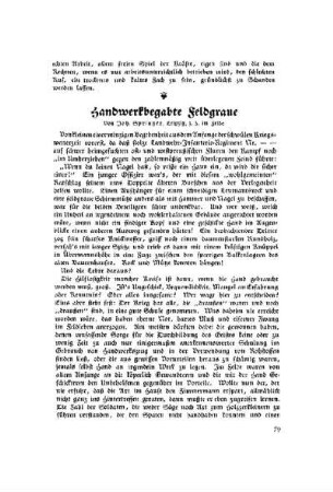 Handwerkbegabte Feldgraue